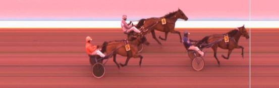 Målfoto for løp 1 på bane KL den 14.06.2018