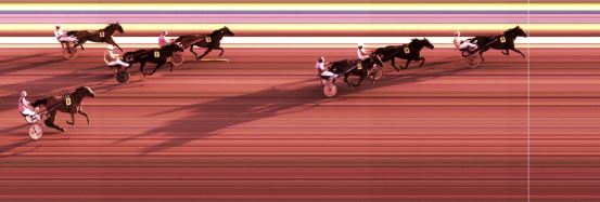 Målfoto for løp 1 på bane KL den 13.09.2018