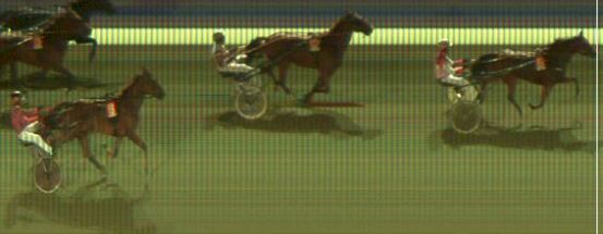 Målfoto for løp 3 på bane KL den 14.10.2018