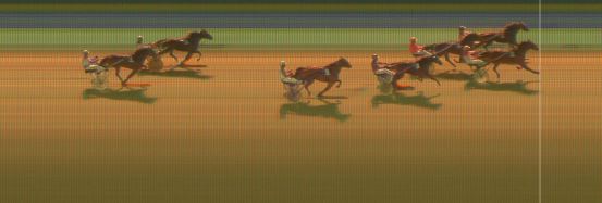 Målfoto for løp 2 på bane KL den 17.01.2019