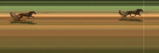 Målfoto for løp 2 på bane KL den 07.02.2019