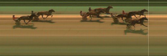 Målfoto for løp 6 på bane KL den 07.02.2019