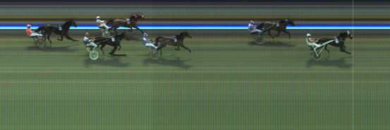 Målfoto for løp 2 på bane KL den 24.03.2019