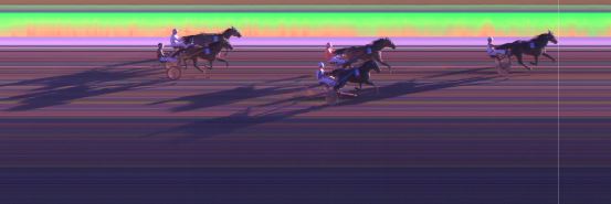 Målfoto for løp 2 på bane KL den 08.04.2019