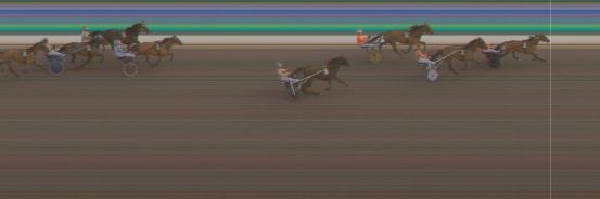 Målfoto for løp 6 på bane KL den 19.04.2019