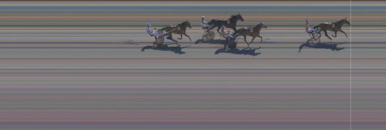 Målfoto for løp 7 på bane KL den 20.04.2019