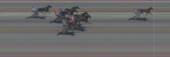 Målfoto for løp 8 på bane KL den 20.04.2019