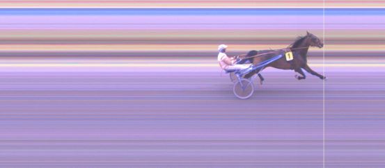 Målfoto for løp 1 på bane KL den 23.05.2019