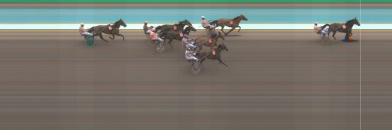 Målfoto for løp 3 på bane KL den 13.06.2019