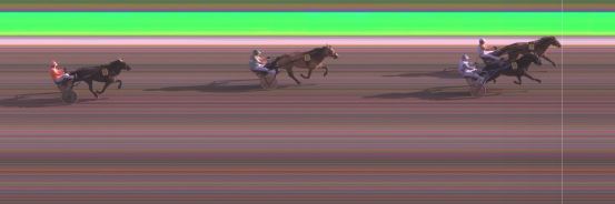 Målfoto for løp 1 på bane KL den 23.06.2019