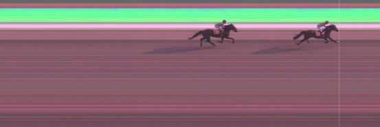 Målfoto for løp 2 på bane KL den 18.07.2019