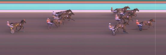 Målfoto for løp 8 på bane KL den 18.07.2019