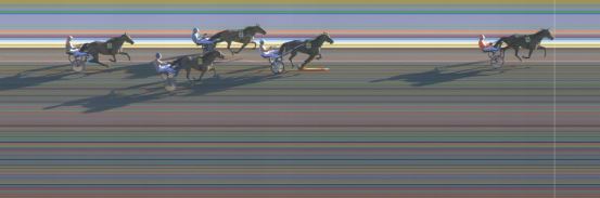 Målfoto for løp 1 på bane KL den 29.08.2019