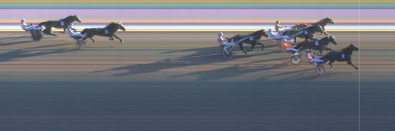 Målfoto for løp 2 på bane KL den 29.08.2019