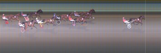 Målfoto for løp 8 på bane KL den 12.09.2019