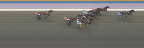 Målfoto for løp 2 på bane KL den 23.09.2019