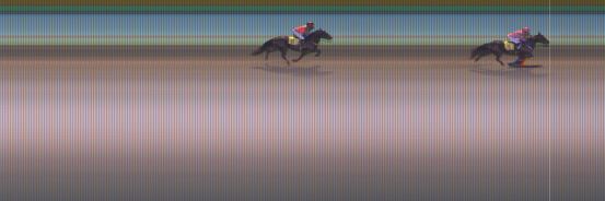 Målfoto for løp 8 på bane KL den 23.09.2019