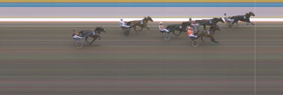 Målfoto for løp 2 på bane KL den 05.10.2019