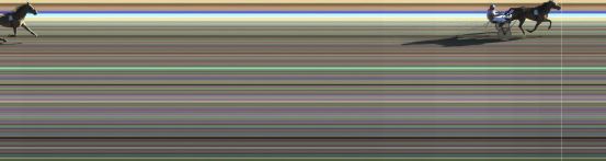 Målfoto for løp 2 på bane KL den 23.07.2020