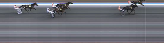 Målfoto for løp 1 på bane KL den 07.08.2020