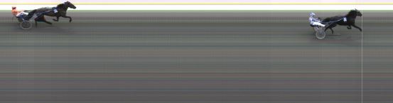 Målfoto for løp 2 på bane KL den 20.08.2020