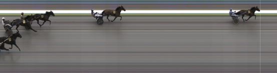 Målfoto for løp 1 på bane KL den 20.06.2021