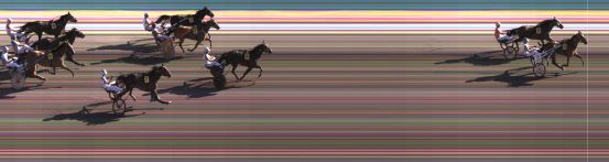 Målfoto for løp 1 på bane KL den 21.07.2021