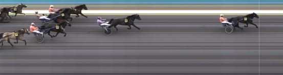 Målfoto for løp 1 på bane KL den 01.08.2021