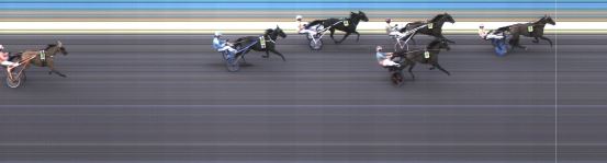 Målfoto for løp 9 på bane KL den 01.08.2021