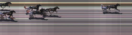 Målfoto for løp 1 på bane KL den 28.08.2021