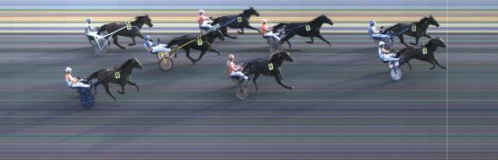 Målfoto for løp 1 på bane KL den 09.09.2021