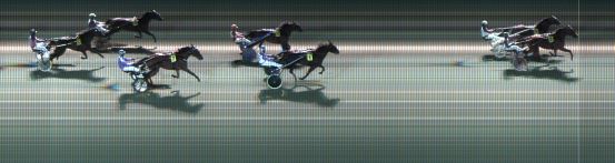 Målfoto for løp 1 på bane KL den 14.10.2021