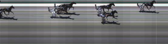 Målfoto for løp 2 på bane KL den 16.04.2022