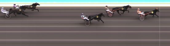 Målfoto for løp 1 på bane KL den 09.06.2022