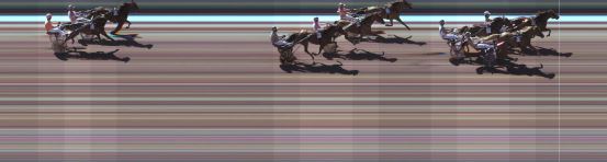 Målfoto for løp 2 på bane KL den 08.04.2023