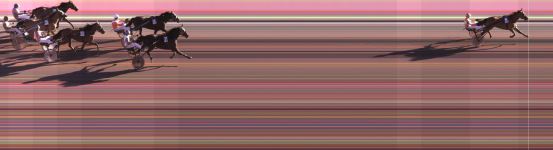 Målfoto for løp 2 på bane KL den 20.04.2023