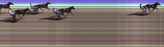 Målfoto for løp 1 på bane KL den 04.06.2023