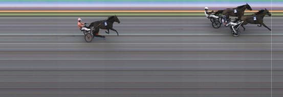 Målfoto for løp 2 på bane KL den 26.06.2023