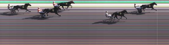 Målfoto for løp 1 på bane KL den 16.07.2023