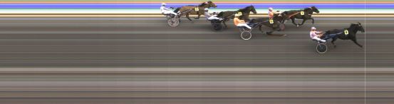 Målfoto for løp 1 på bane KL den 27.07.2023