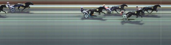 Målfoto for løp 1 på bane KL den 26.08.2023