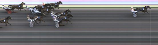 Målfoto for løp 2 på bane KL den 07.09.2023