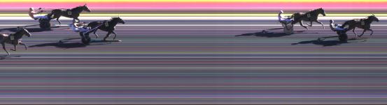 Målfoto for løp 1 på bane KL den 12.07.2024