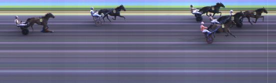 Målfoto for løp 1 på bane KL den 25.07.2024