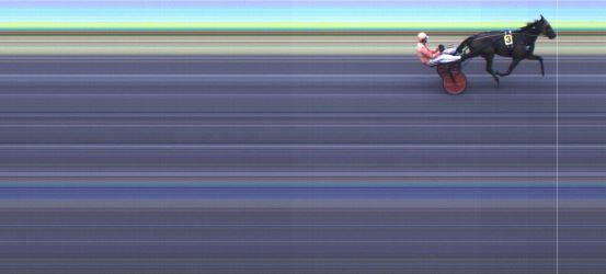 Målfoto for løp 1 på bane KL den 15.08.2024