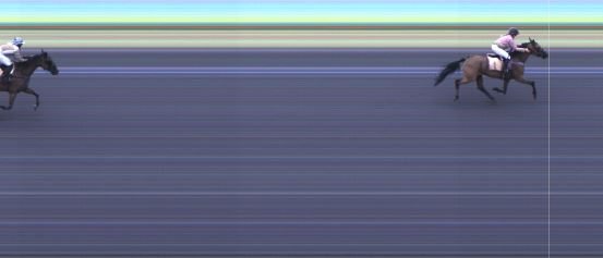 Målfoto for løp 2 på bane KL den 15.08.2024