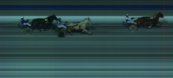 Målfoto for løp 1 på bane HA den 12.01.2014