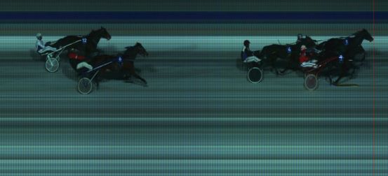 Målfoto for løp 2 på bane HA den 12.01.2014