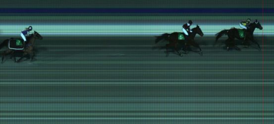 Målfoto for løp 1 på bane HA den 26.01.2014