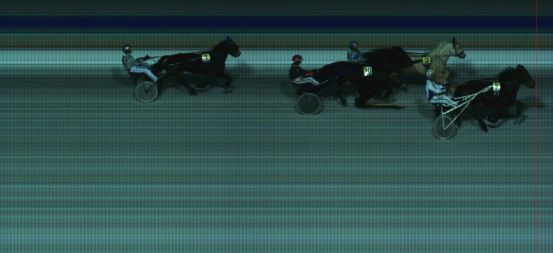 Målfoto for løp 1 på bane HA den 23.02.2014